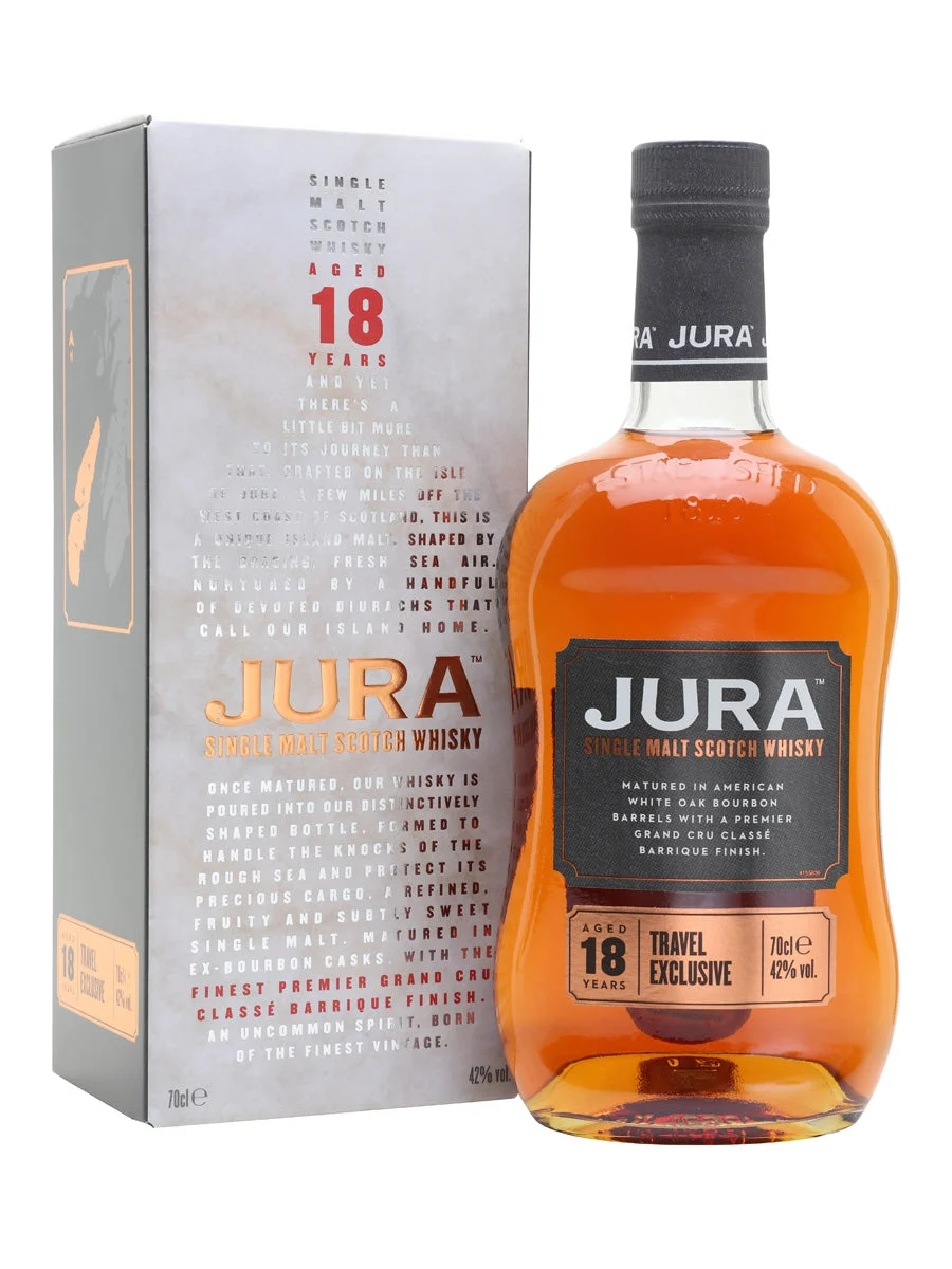 Jura 18 Year Old Bordeaux Cask Island Single Malt Scotch Whisky | 700ML - Whiskey