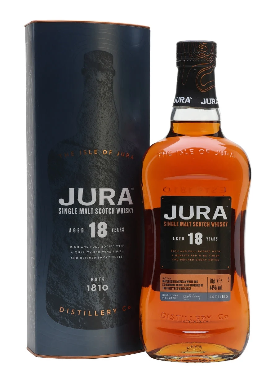 Jura 18 Year Old Red Wine Finish Island Single Malt Scotch Whisky | 700ML - Whiskey