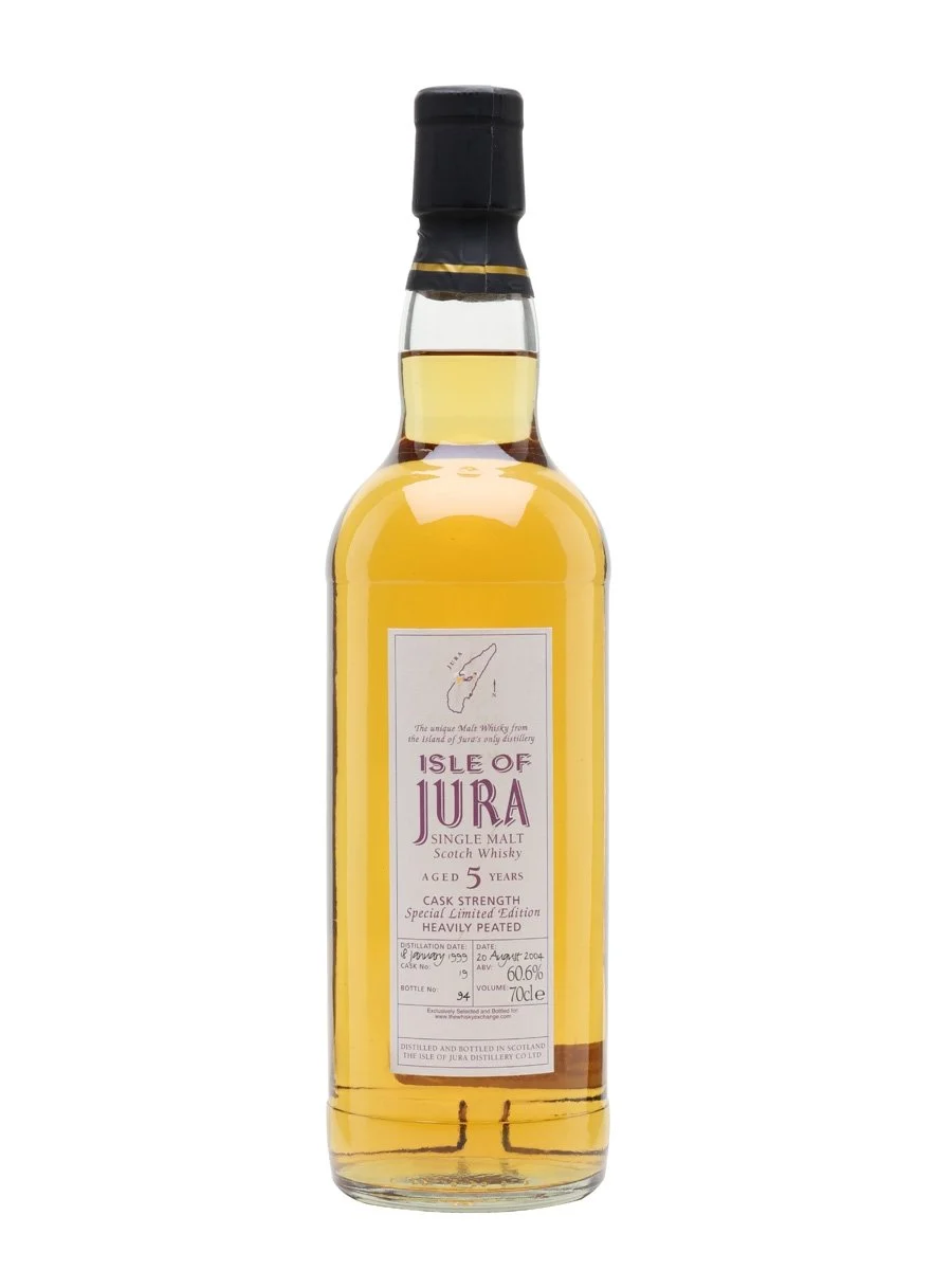 Isle of Jura 1999 5 Year Old Heavily Peated Island Single Malt Scotch Whisky | 700ML - Whiskey