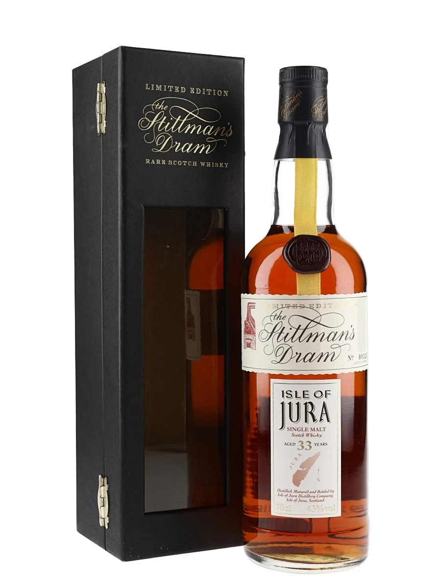 Isle Of Jura 33 Year Old Sherry Cask Stillman's Dram Island Single Malt Scotch Whisky | 700ML - Whiskey