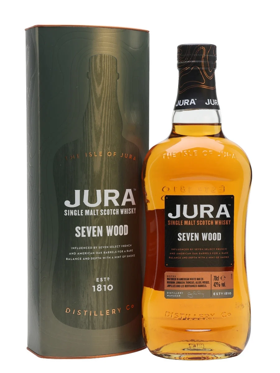 Whisky escocés de pura malta Jura Seven Wood Island | 700ML