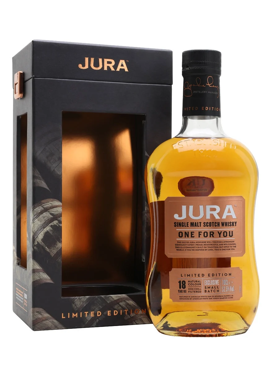 Jura One For You 18 Year Old Island Single Malt Scotch Whisky - Whiskey
