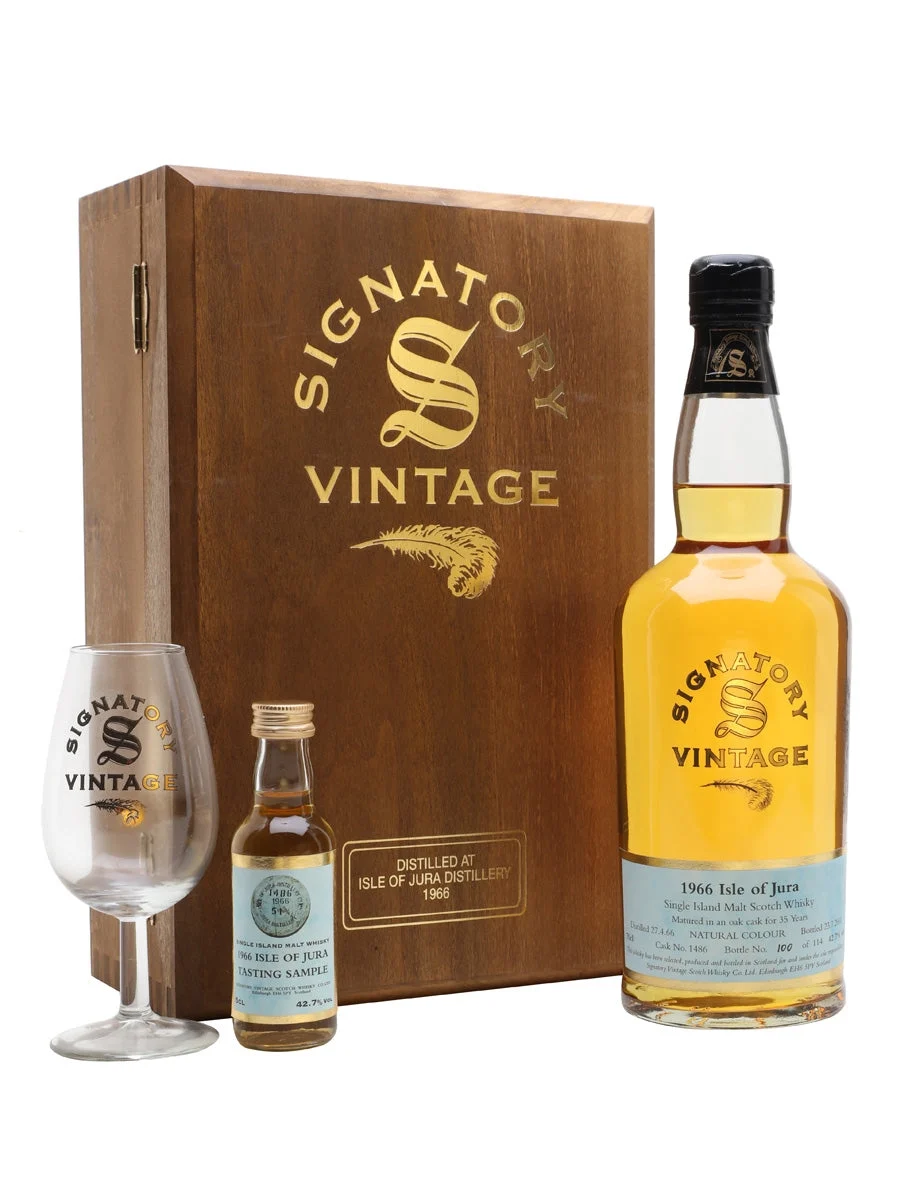 Isle of Jura 1966 35 Year Old Signatory Island Single Malt Scotch Whisky | 700ML - Whiskey