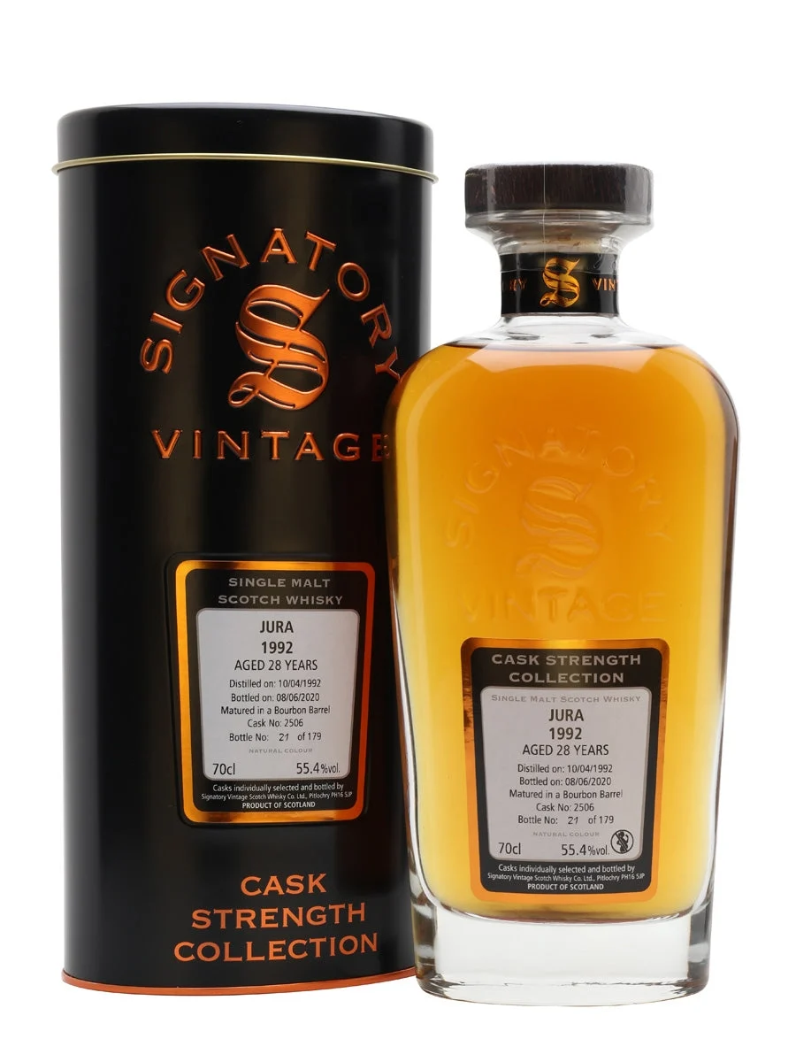 Jura 1992 28 Year Old Signatory Island Single Malt Scotch Whisky | 700ML - Whiskey