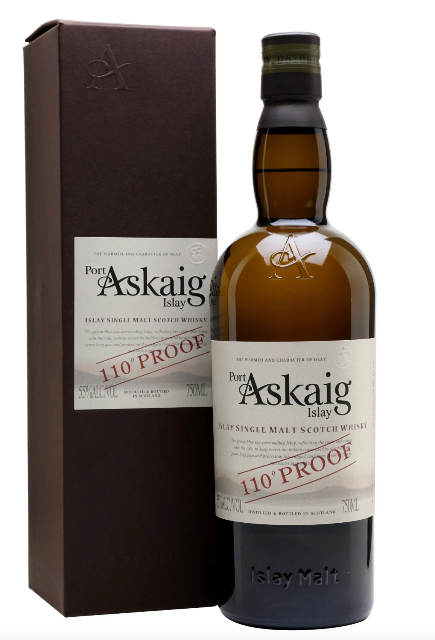 Port Askaig 110 Proof Islay Single Malt Scotch Whisky - Whiskey