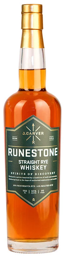 J Carver Runestone Rye Whiskey - Whisky