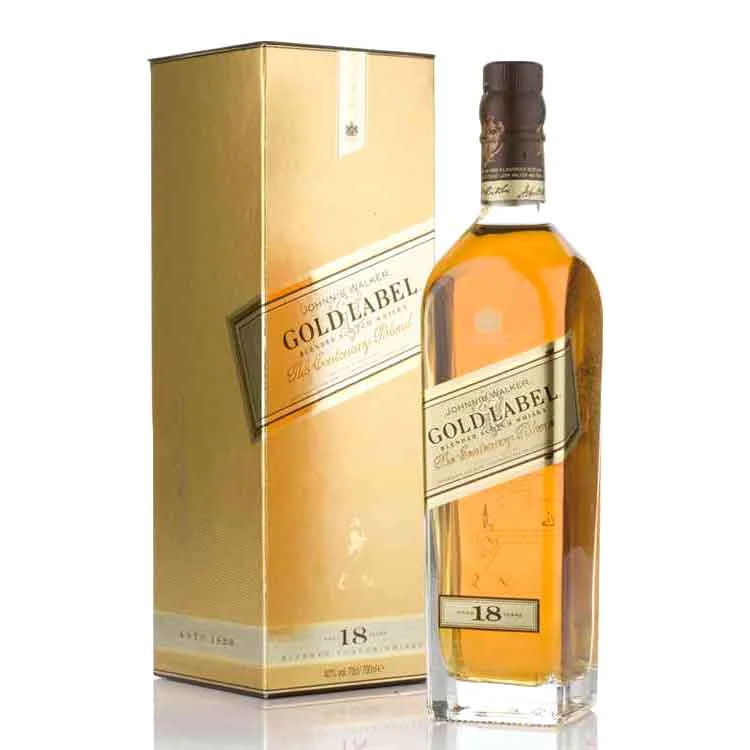 Johnnie Walker Gold Label The Centenary Blend 18 Year Old Blended Scotch Whisky - Whiskey