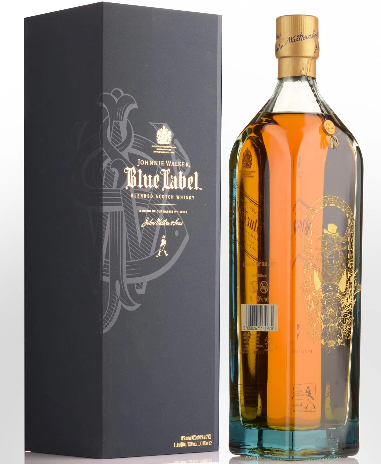 Johnnie Walker Blue Label Zodiac Collection Año del Buey Whisky escocés mezclado