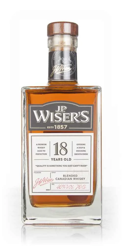 J.P. Wiser's 18 Year Old Canadian Whisky | 700ML - Whiskey
