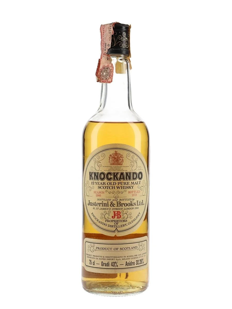 Knockando 1966 12 Year Old Bot.1978 Speyside Single Malt Scotch Whisky | 700ML - Whiskey