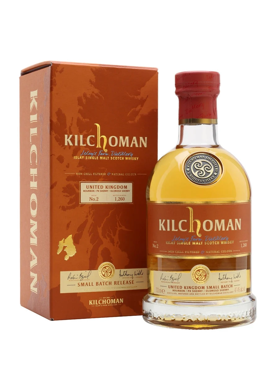 Kilchoman UK Small Batch Batch 2 Islay Single Malt Scotch Whisky | 700ML - Whiskey