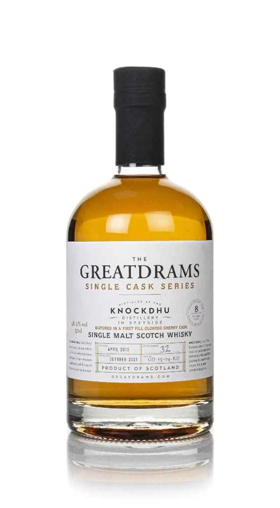 Knockdhu 8 años 2013 - Whisky Single Cask Series (GreatDrams) | 500ML