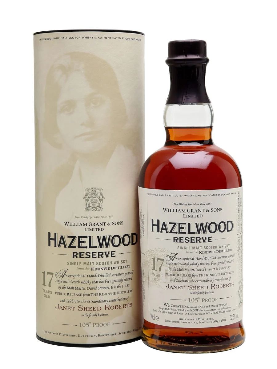 Hazelwood Reserve (Kininvie) 1990 17 Year Old Speyside Single Malt Scotch Whisky | 700ML - Whiskey
