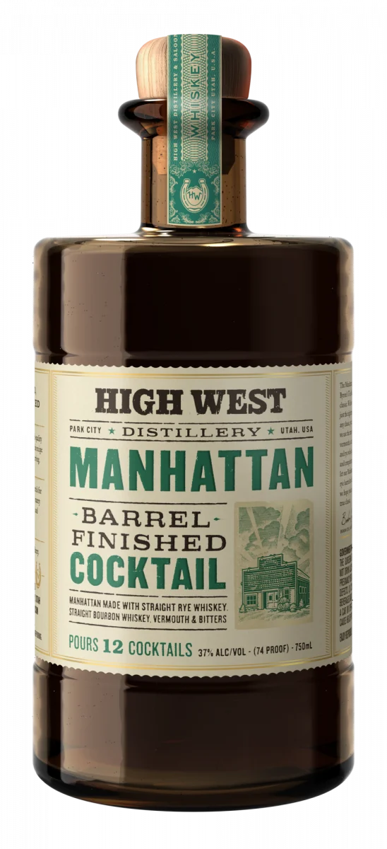 High west Manhattan Barrel Finished 74 proof Cocktail - Liqueur