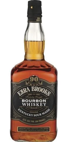 Ezra Brooks 90 Proof Kentucky Sour Mash Bourbon Whiskey | 1.75L