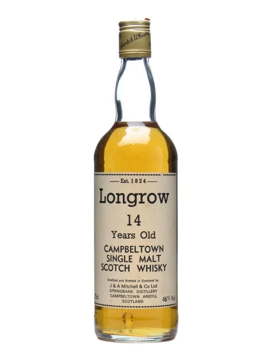 Longrow 14 Year Old Bot.1980s Campbeltown Single Malt Scotch Whisky | 700ML - Whiskey
