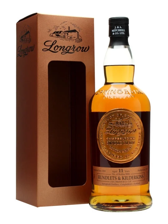 Whisky escocés de pura malta Longrow Rundlets & Kilderkins