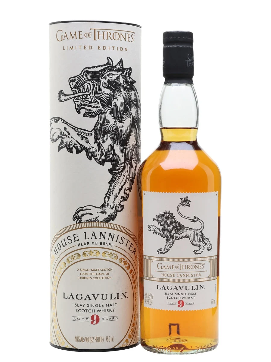 Lagavulin 9 Year Old Game of Thrones House Lannister Islay Single Malt Scotch Whisky | 700ML - Whiskey