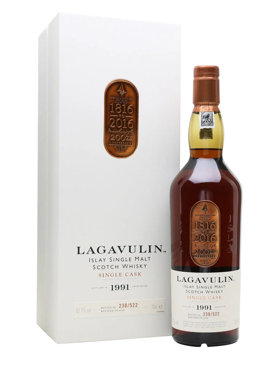 Lagavulin 1991 200th Anniversary Charity Bottling Islay Single Malt Scotch Whisky | 700ML - Whiskey