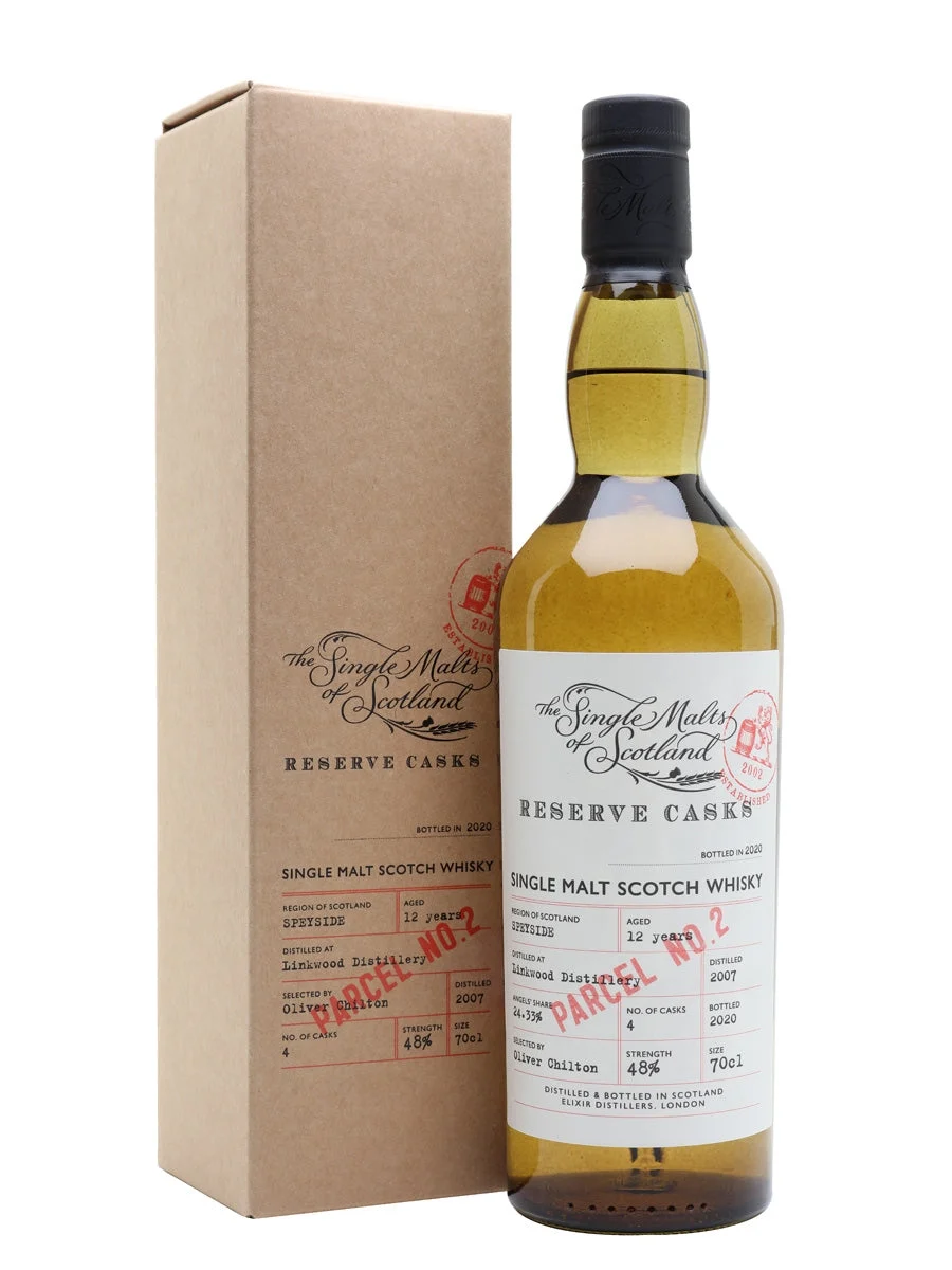 Linkwood 2007 Barrica reserva de 12 años - Parcela n.º 2 Whisky escocés de pura malta de Speyside | 700ML