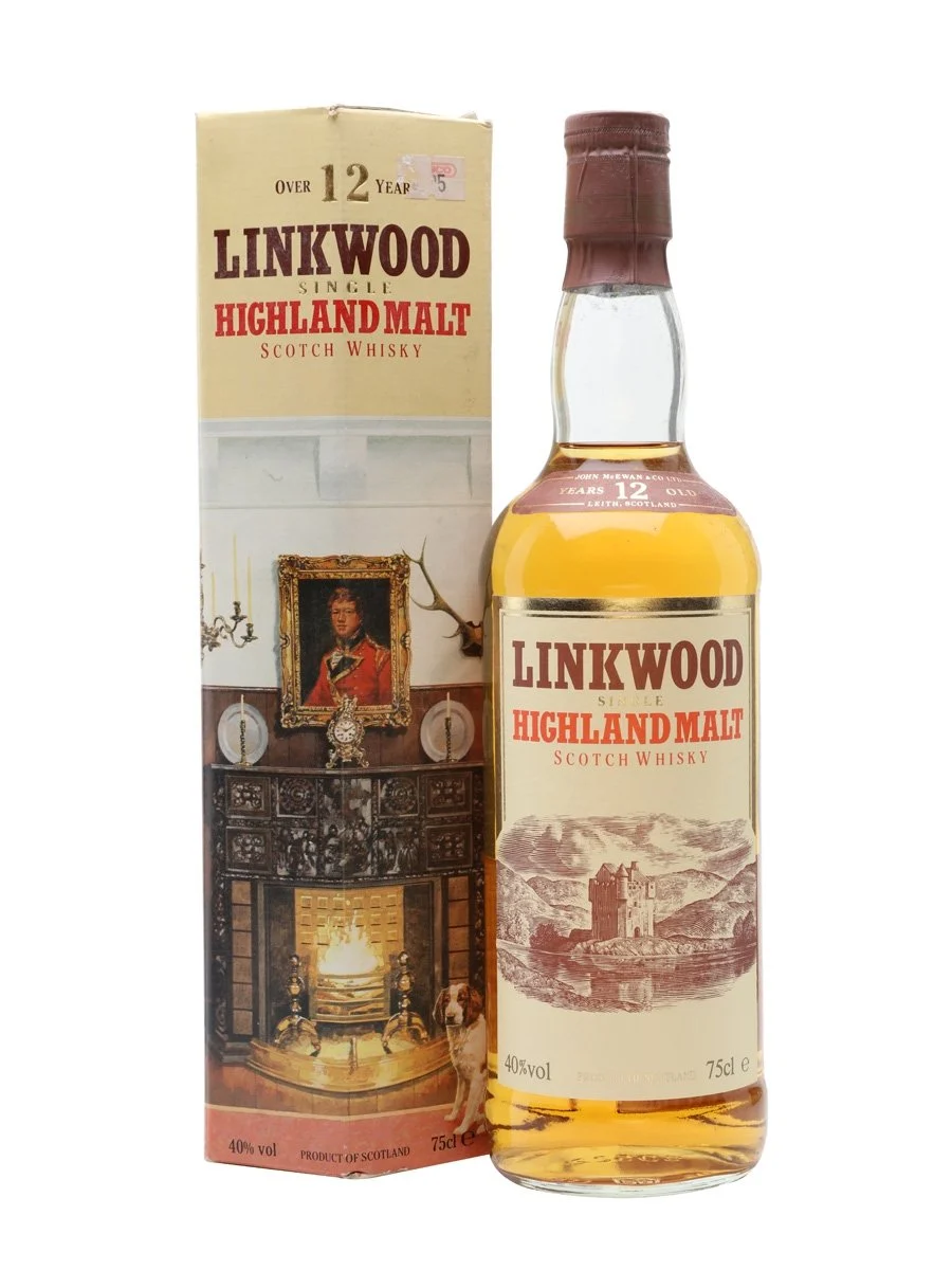 Linkwood 12 Year Old Bot.1980s Speyside Single Malt Scotch Whisky - Whiskey