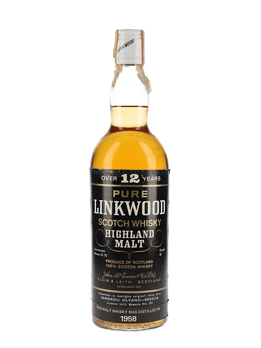 Linkwood 1958 12 años Whisky escocés de pura malta de Speyside