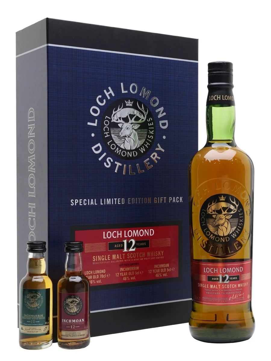 Loch Lomond 12 Year Old Gift Set Highland Single Malt Scotch Whisky | 700ML - Whiskey