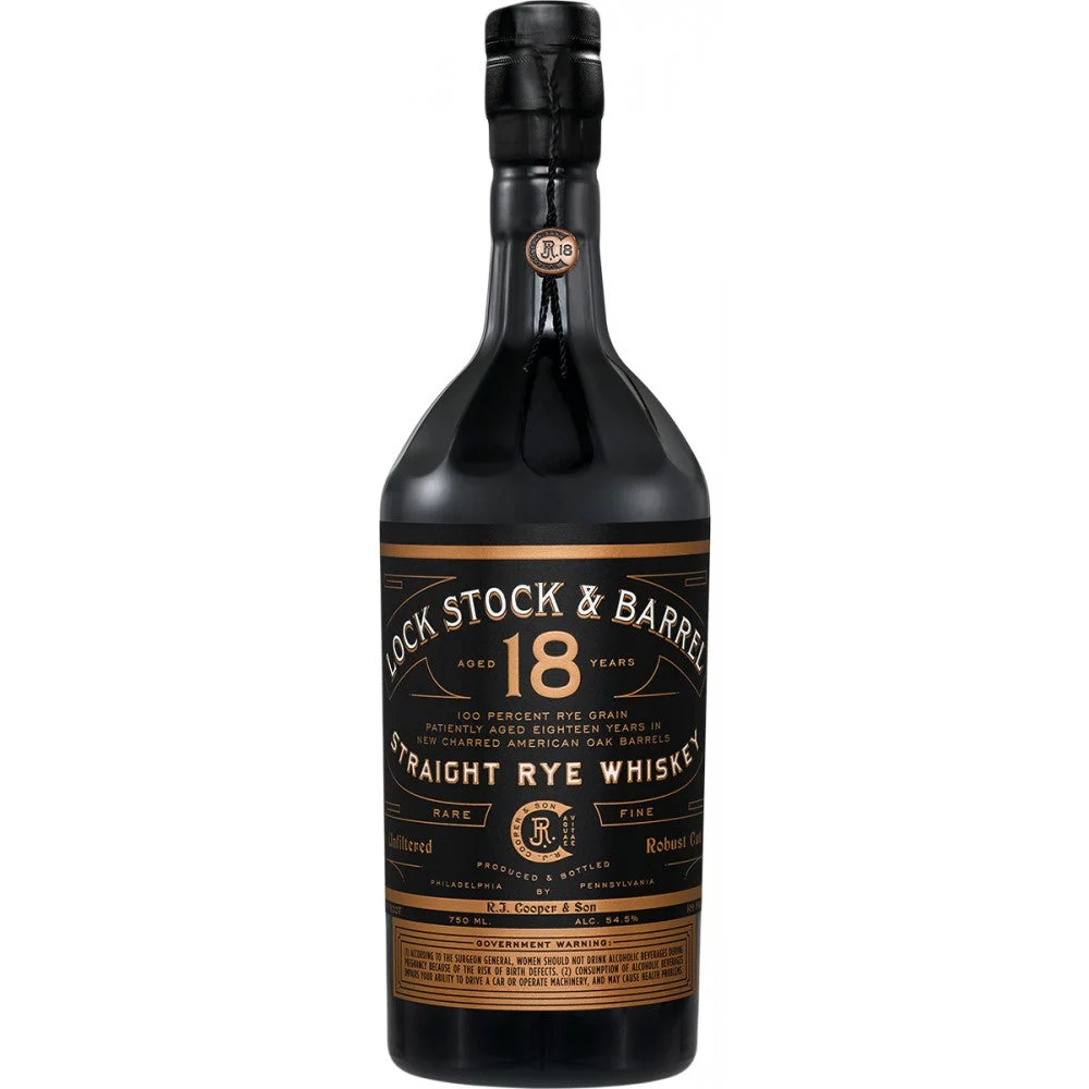 Lock Stock & Barrel 18 Year Old Straight Rye Whiskey