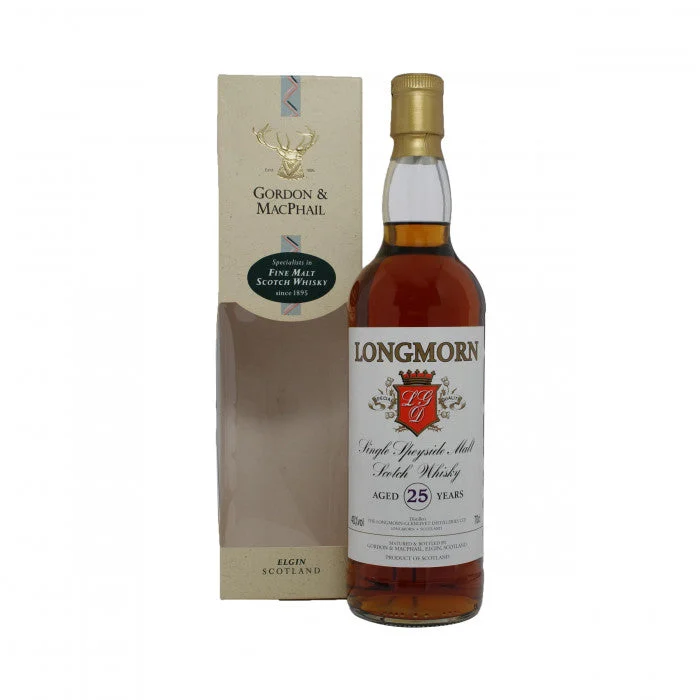Longmorn 25 Gordon Year Old & MacPhail Single Malt Scotch Whisky - Whiskey