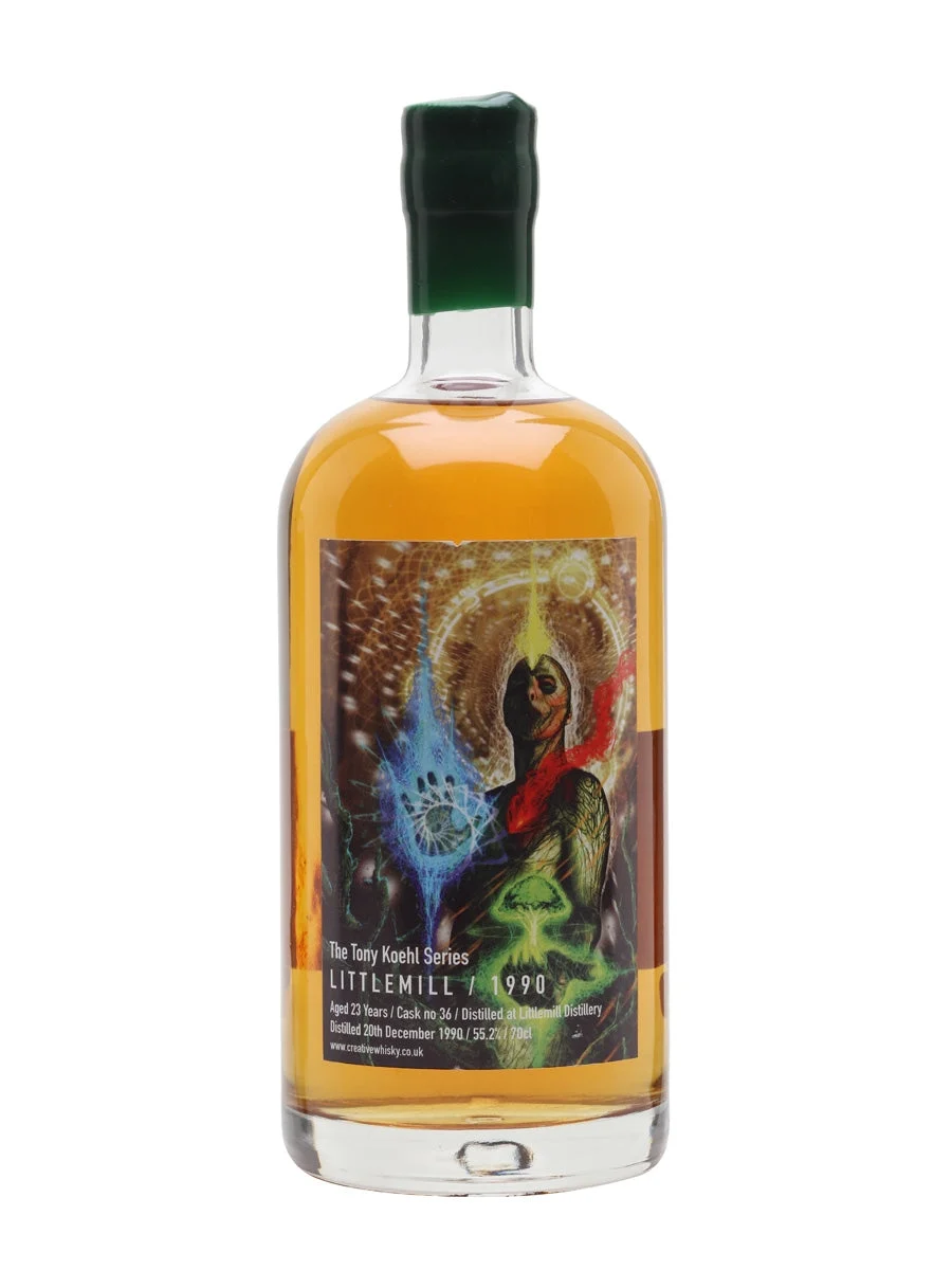 Littlemill 1990 23 Year Old Creative Whisky Company Lowland Single Malt Scotch Whisky | 700ML - Whiskey