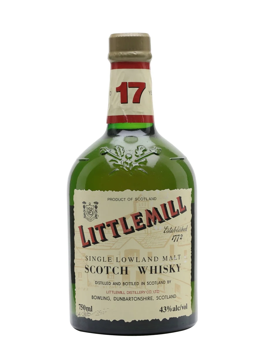 Littlemill 17 Year Old Bot.1980s Lowland Single Malt Scotch Whisky - Whiskey