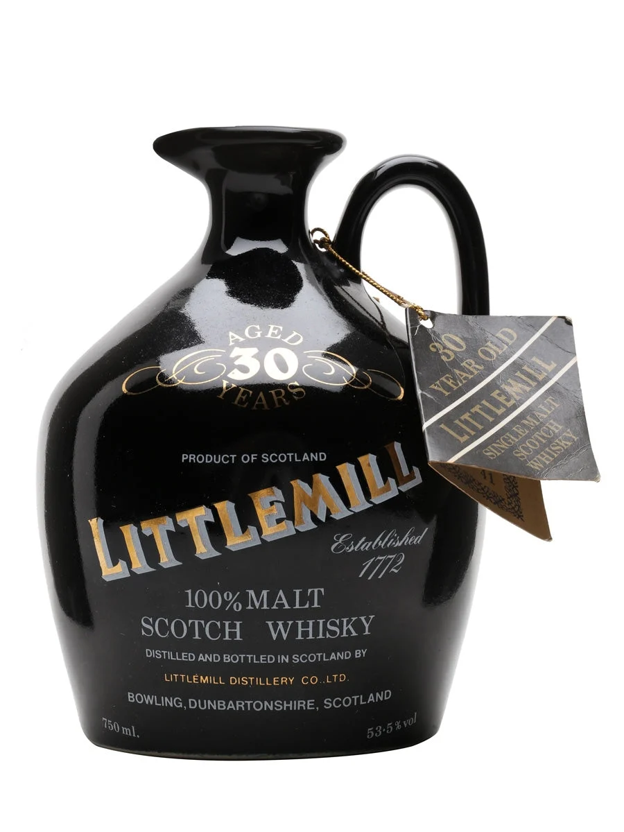 Littlemill 1950 Decantador de 30 años OB Lowland Whisky escocés de malta única