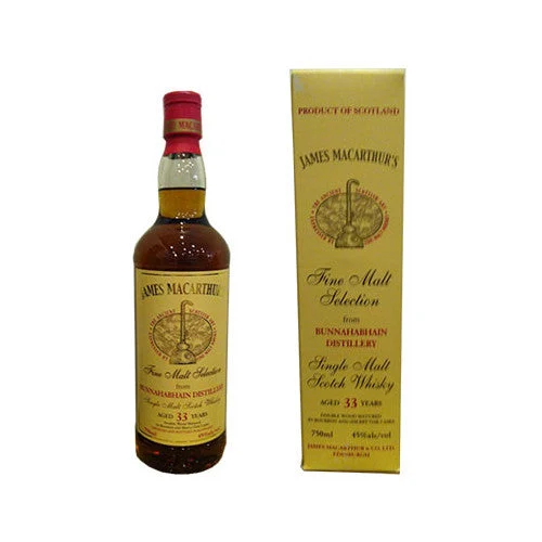 Bunnahabhain 33 Year Old Single Malt (James MacArthur Bottling) Scotch Whisky - Whiskey