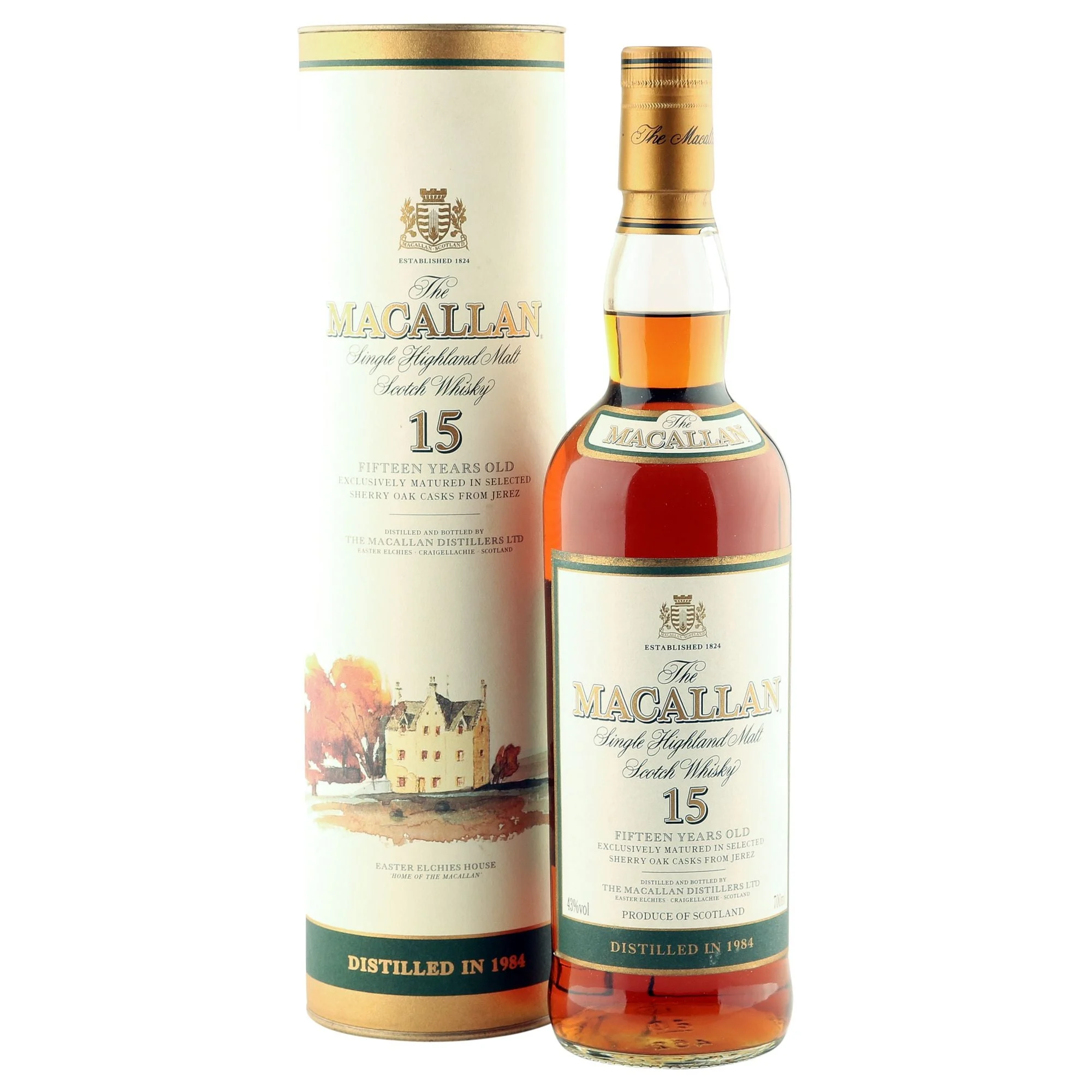 Macallan 1984 15 Year Old Sherry Oak Speyside Single Malt Scotch Whisky - Whiskey