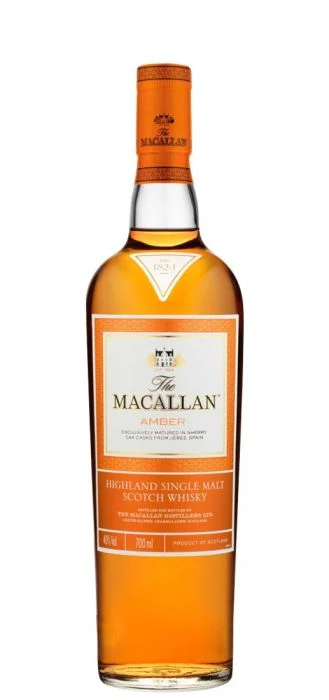 Whisky escocés de pura malta Macallan Amber Serie 1824