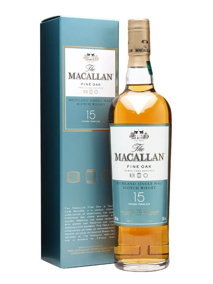 The Macallan Triple Cask Matured Fine Oak 15 Year Old Single Malt Scotch Whisky - Whiskey