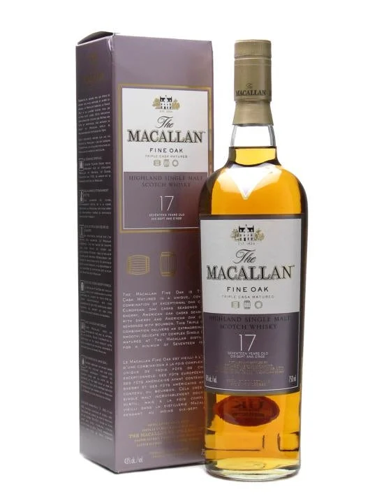 The Macallan Fine Oak 17 Year Old Single Malt Scotch Whisky - Whiskey
