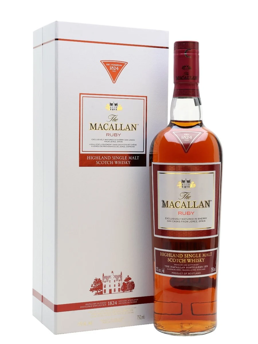 Macallan Ruby The 1824 Series Speyside Single Malt Scotch Whisky | 700ML - Whiskey