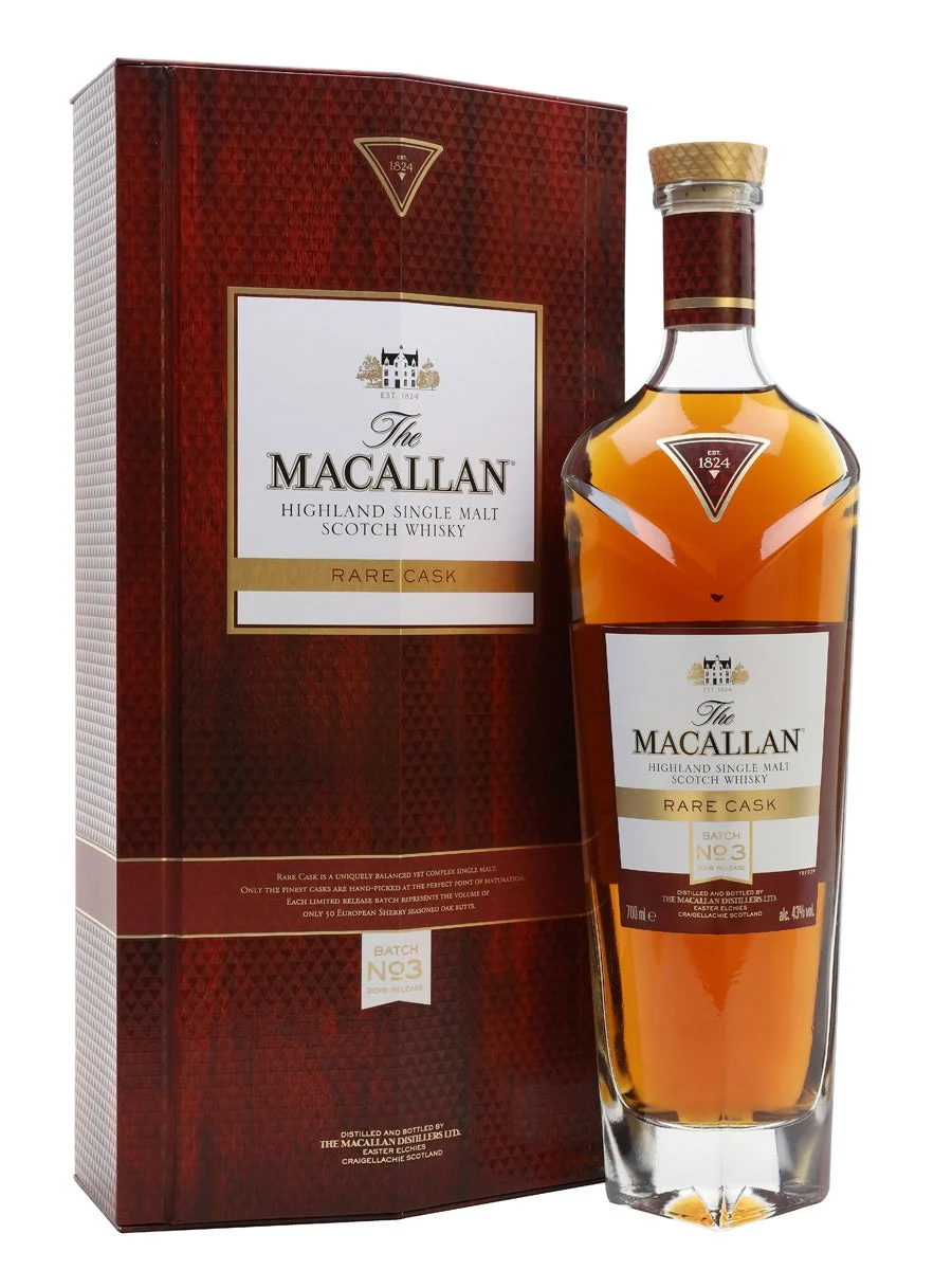 Macallan Rare Cask Batch No.3 2018 Release Speyside Single Malt Scotch Whisky - Whiskey