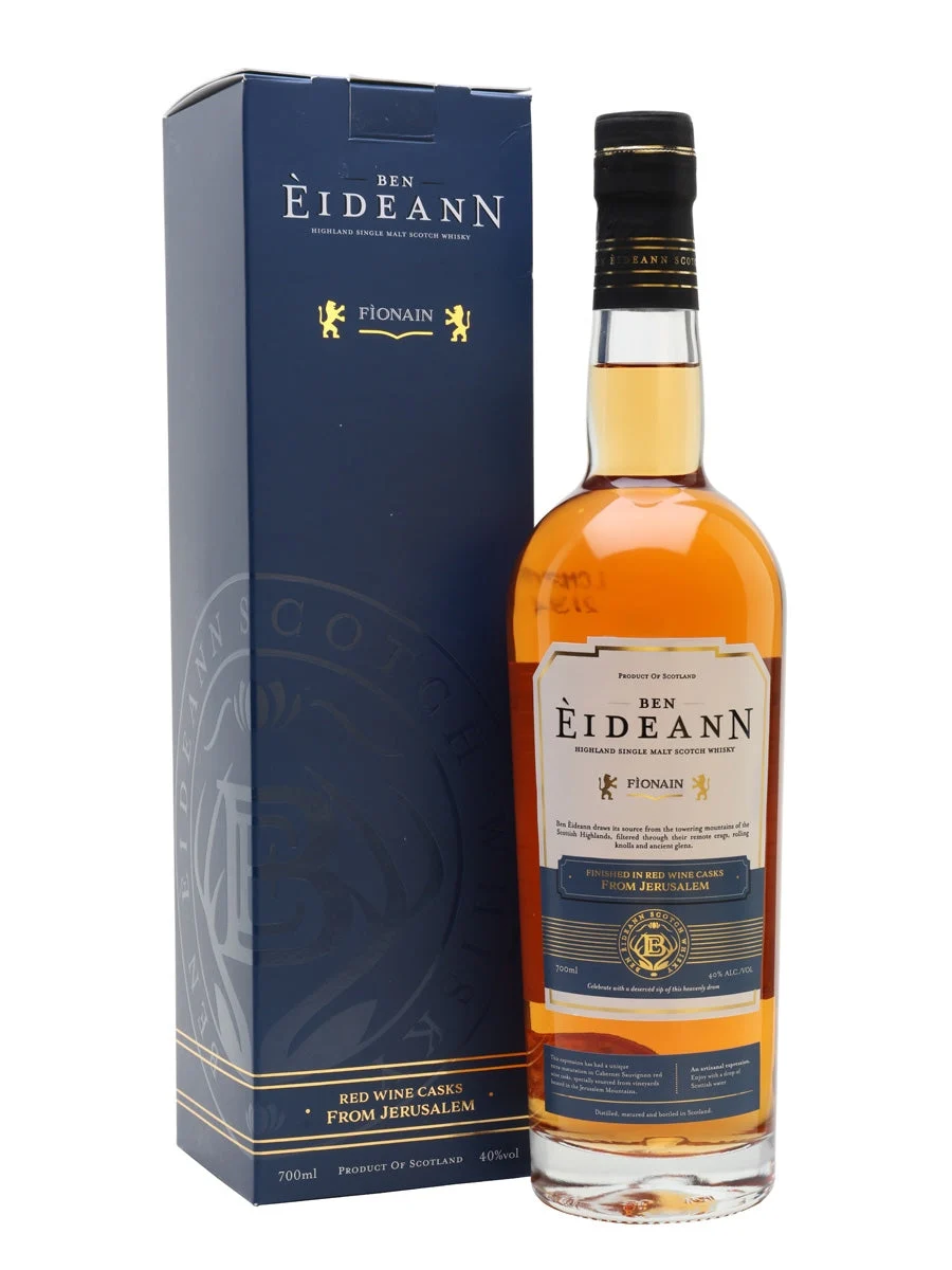 Ben Eideann Fionain Kosher Whisky Red Wine Cask Finish Highland Single Malt Scotch Whisky | 700ML - Whiskey