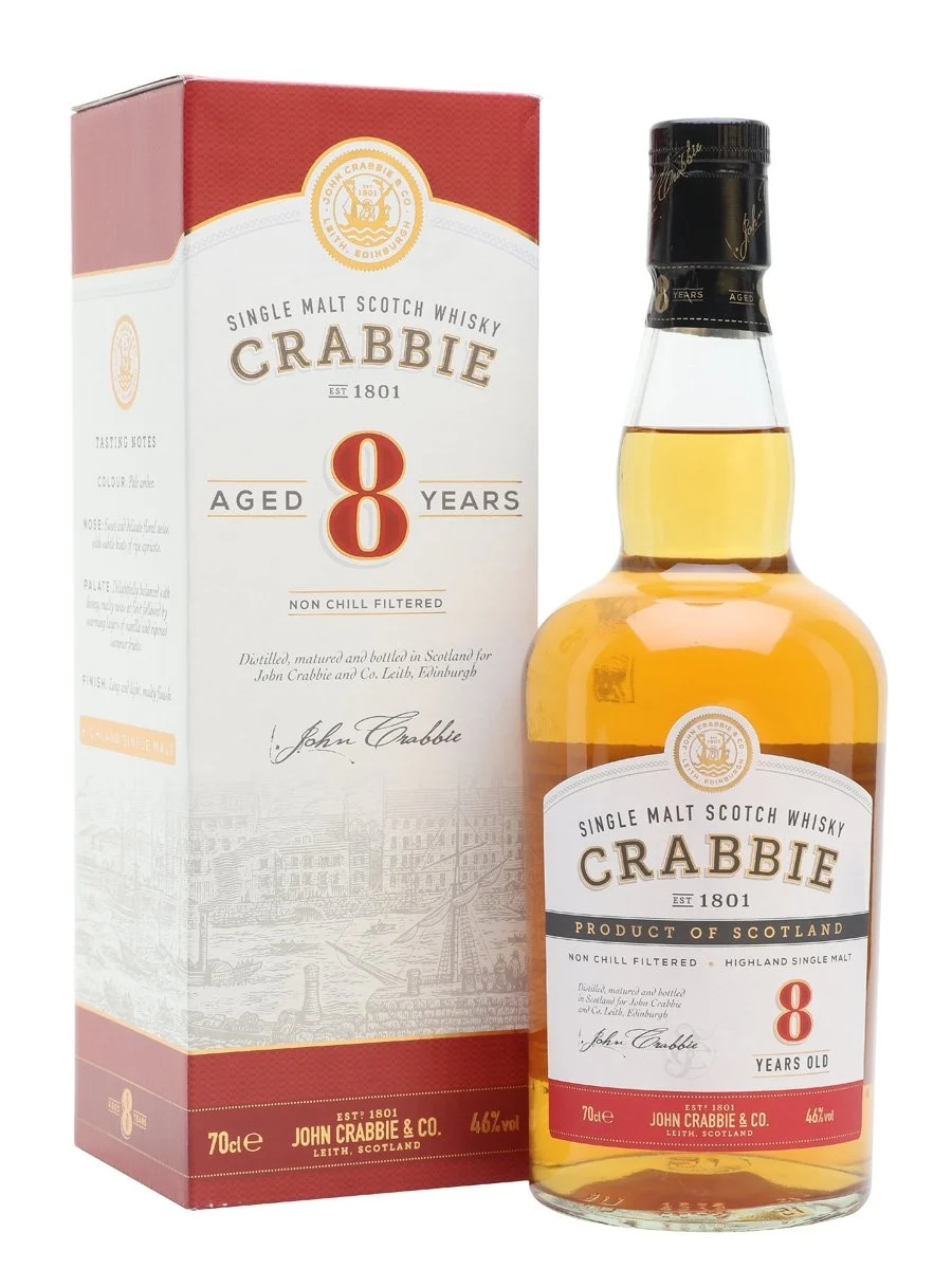 John Crabbie 8 Year Old Single Malt Scotch Whisky | 700ML - Whiskey