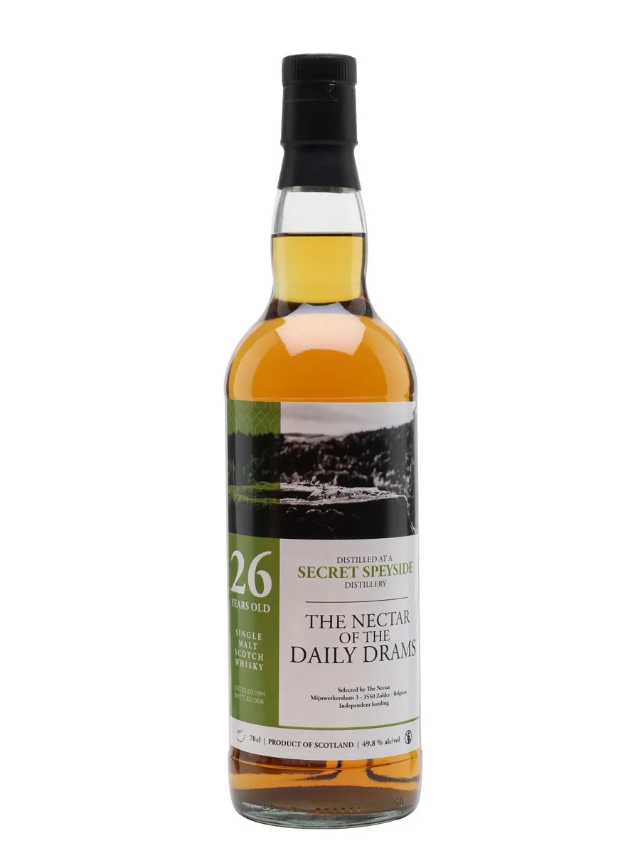 Secret Speyside 1994 26 Year Old Daily Dram Speyside Single Malt Scotch Whisky | 700ML - Whiskey