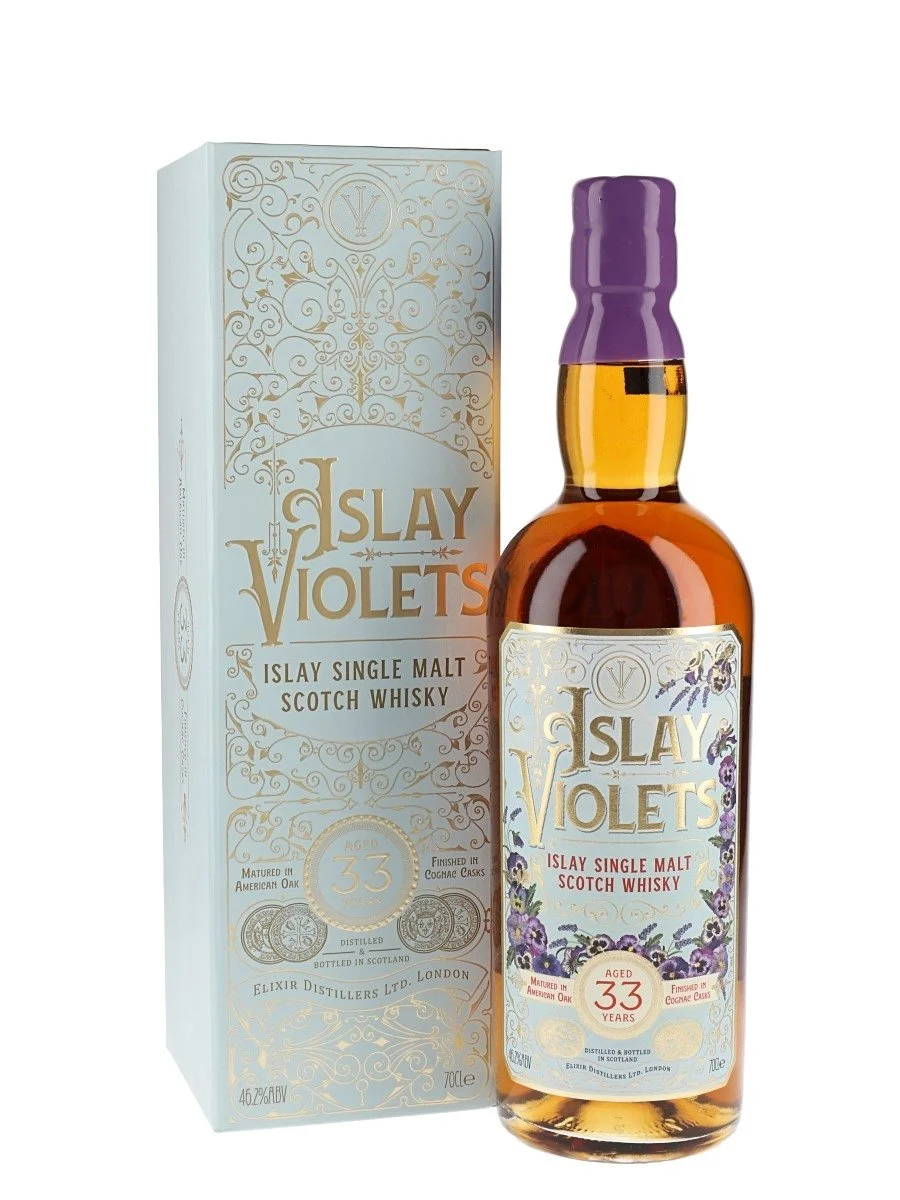 Islay Violets 33 Years Old Islay Single Malt Scotch Whisky | 700ML - Whiskey