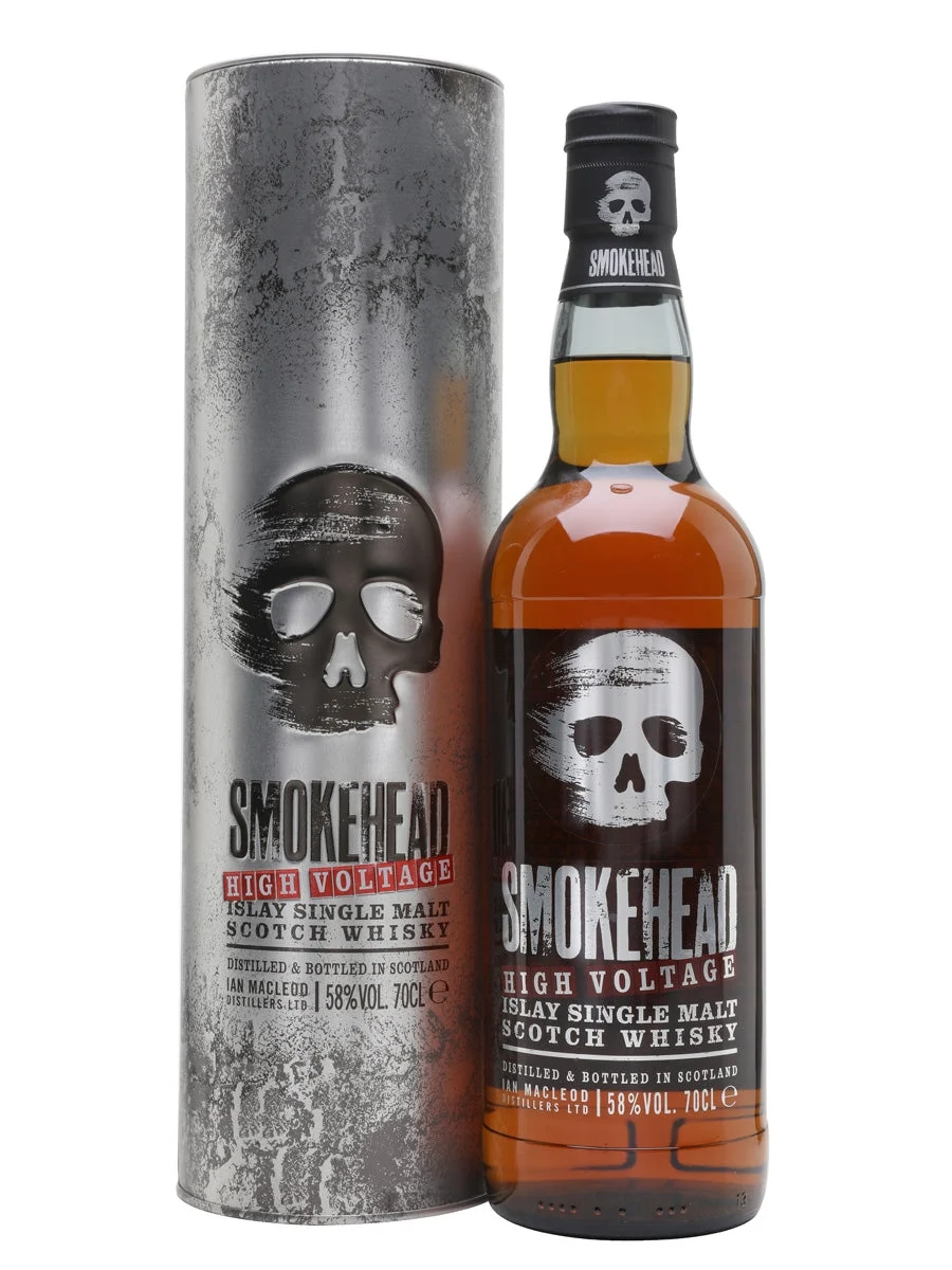 Whisky escocés de malta única de Islay de alto voltaje Smokehead | 700ML