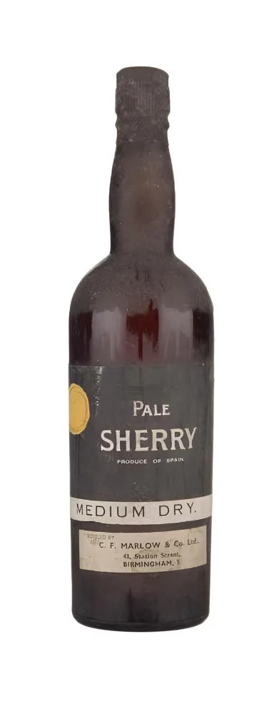 Marlow's Medium Dry Pale Sherry - 1950s Liqueur | 700ML