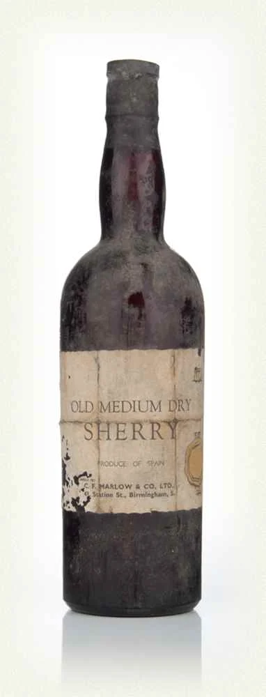 Marlow's Medium Dry Sherry - 1960s Liqueur | 700ML