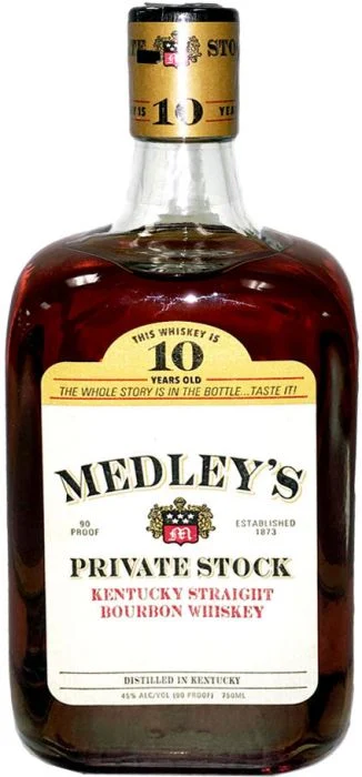 Medley's Private Stock Whisky Bourbon puro de Kentucky de 10 años