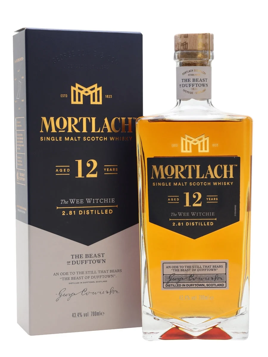 Mortlach 12 Year Old The Wee Witchie Speyside Single Malt Scotch Whisky | 700ML - Whiskey