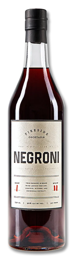 Fire Side Union Classic Negroni Cocktail Ready-To-Drink