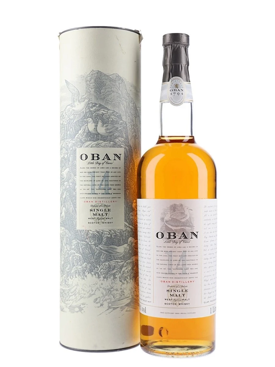 Oban 14 Year Old Bot.1980s Litre Highland Single Malt Scotch Whisky | 1L - Whiskey